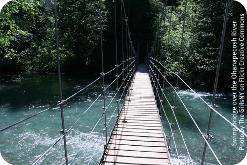 Ohanapecosh River bridge by TheGirlsNY