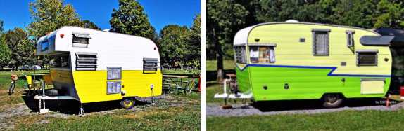 Vintage Camping Trailer Teapot