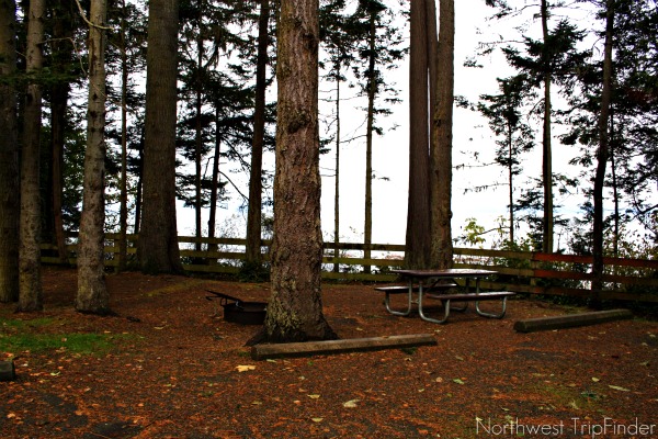 Salt Creek Recreation Area Campground View Campsite on Bluff