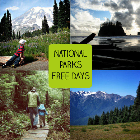 U.S. National Parks fee-free admission days in 2015
