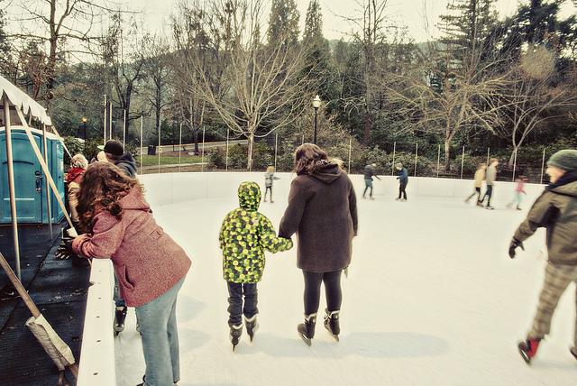 outdoor ice skating rink