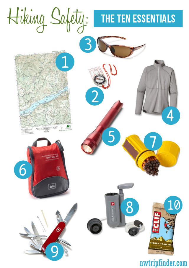 hiking safety gear